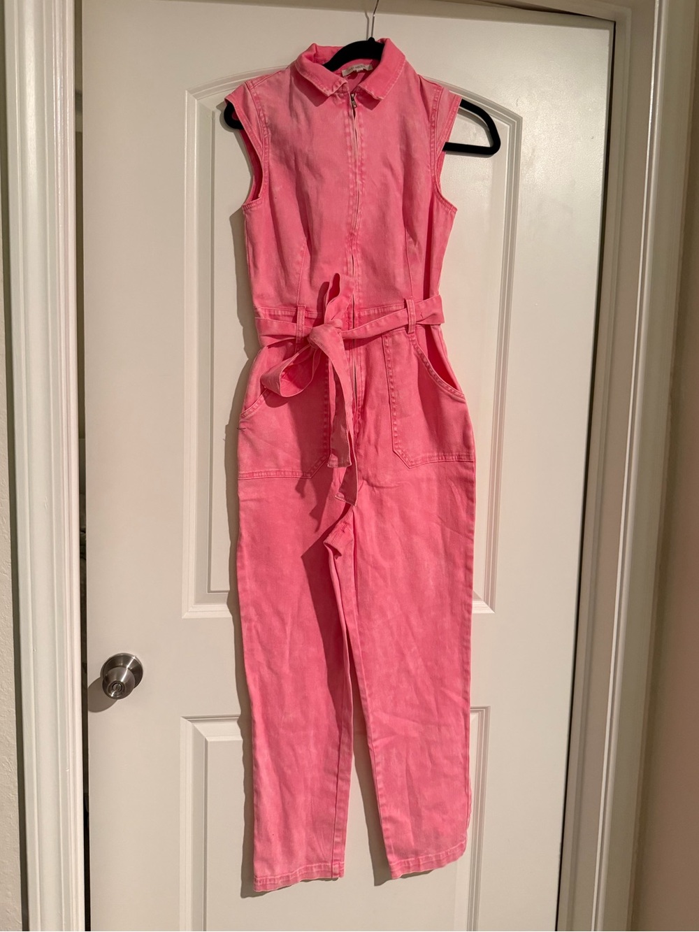 Skies Are Blue pink sleeveless jumpsuit